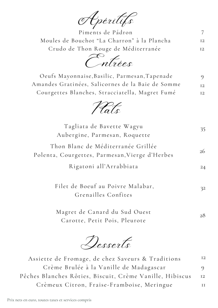 Carte des Mets-3